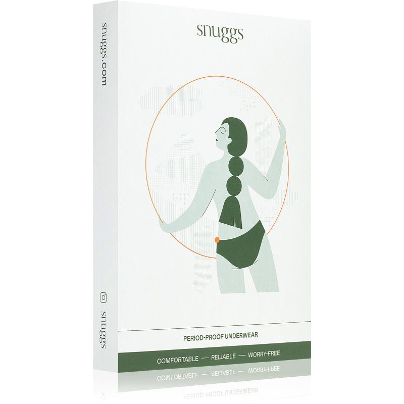 Snuggs Period Underwear Classic: Heavy Flow Raspberry kankaiset kuukautishousut voimakkaiden kuukautisten hoitoon koko M Raspberry 1 kpl