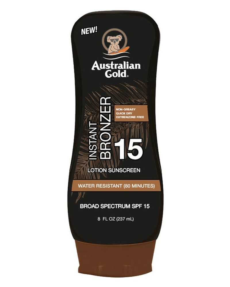 Australian Gold Instant Bronzer Lotion Sunscreen 15 237 ml