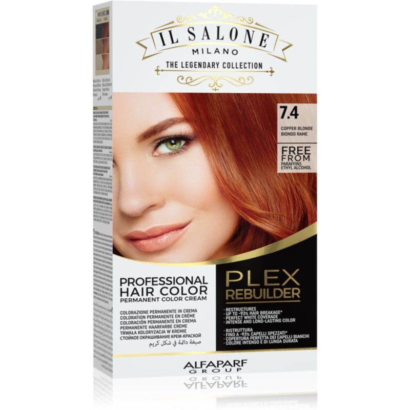 Alfaparf Milano Il Salone Milano Plex Rebuilder kestohiusväri sävy 7.4 - Copper Blonde 1 kpl