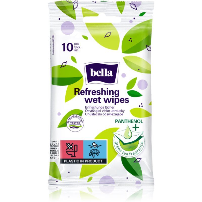 BELLA Refreshing wet wipes virkistävät kosteuspyyhkeet 10 kpl