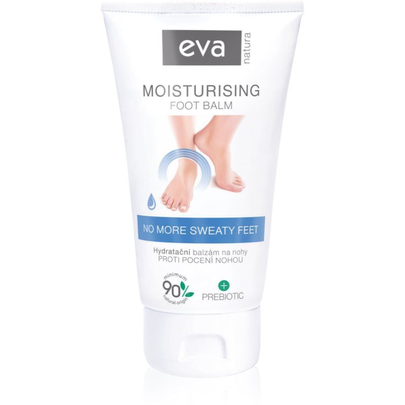 Eva Natura Moisturising Foot Balm jalkavoide liiallisen hikoilun ehkäisyyn 75 ml