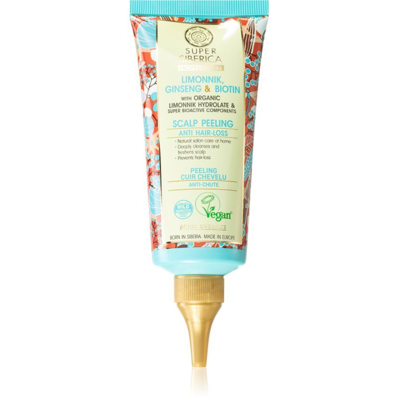 Natura Siberica Limonnik, Ginseng & Biotin hiuskuorinta hiustenlähtöön 100 ml