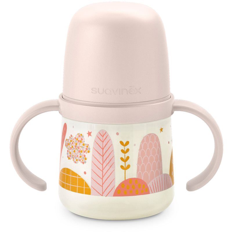 Suavinex Dreams First lasten juomapullo varustettu pidikkeellä Pink 6 m+ 150 ml