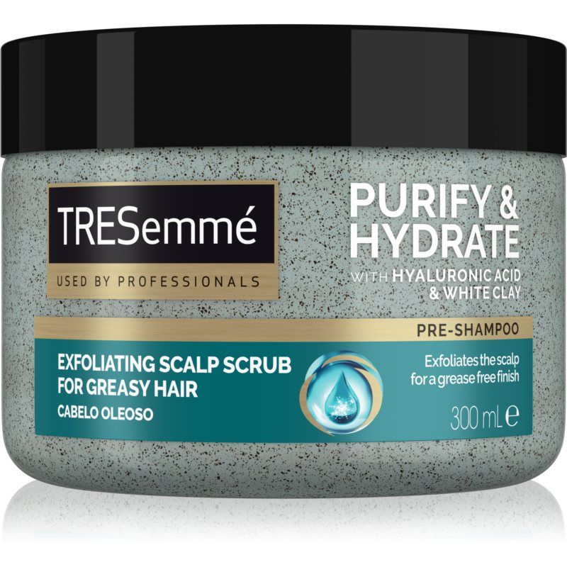 TRESemmé Purify & Hydrate puhdistava kuorinta hiuksiin ja päänahkaan 300 ml