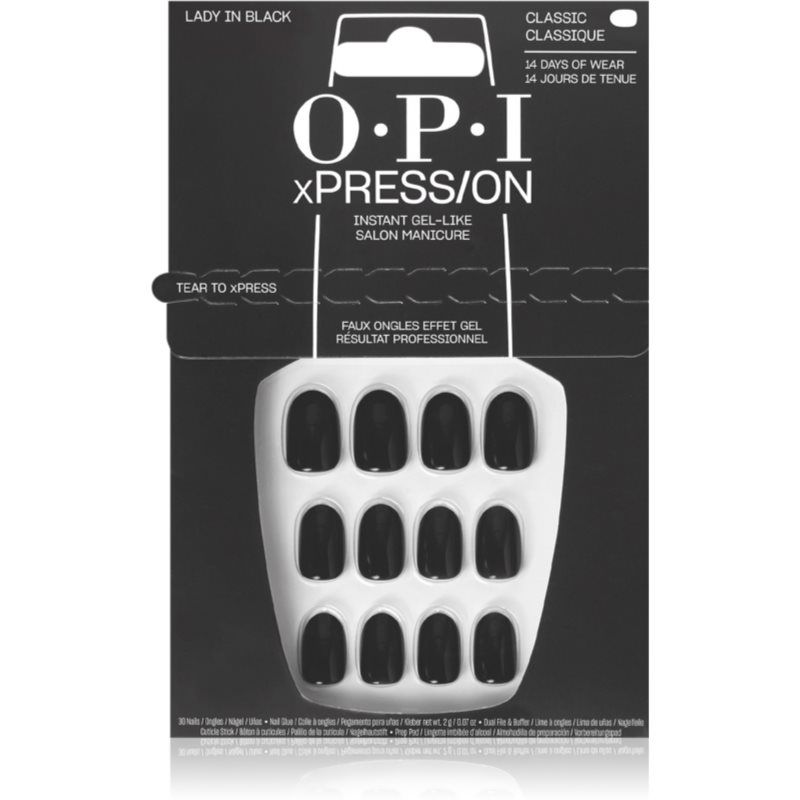 OPI xPRESS/ON tekokynnet Lady in Black 30 kpl