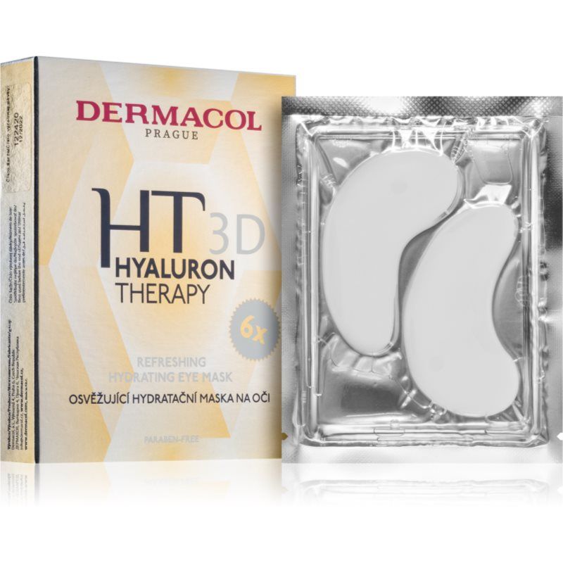 Dermacol Hyaluron Therapy 3D virkistävä ja kosteuttava naamio silmiin 6x6 g