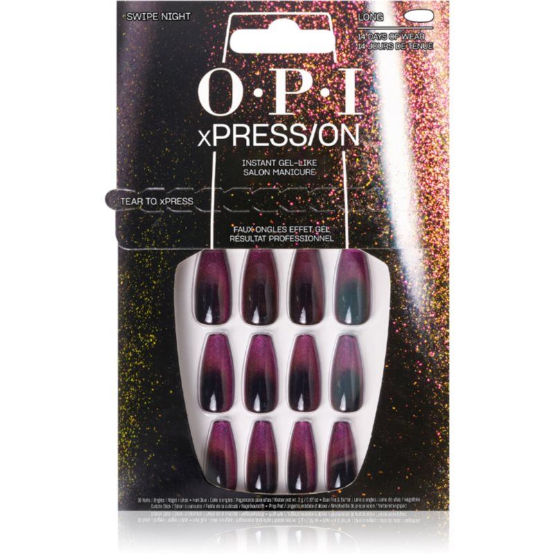OPI xPRESS/ON tekokynnet Swipe Night 30 kpl