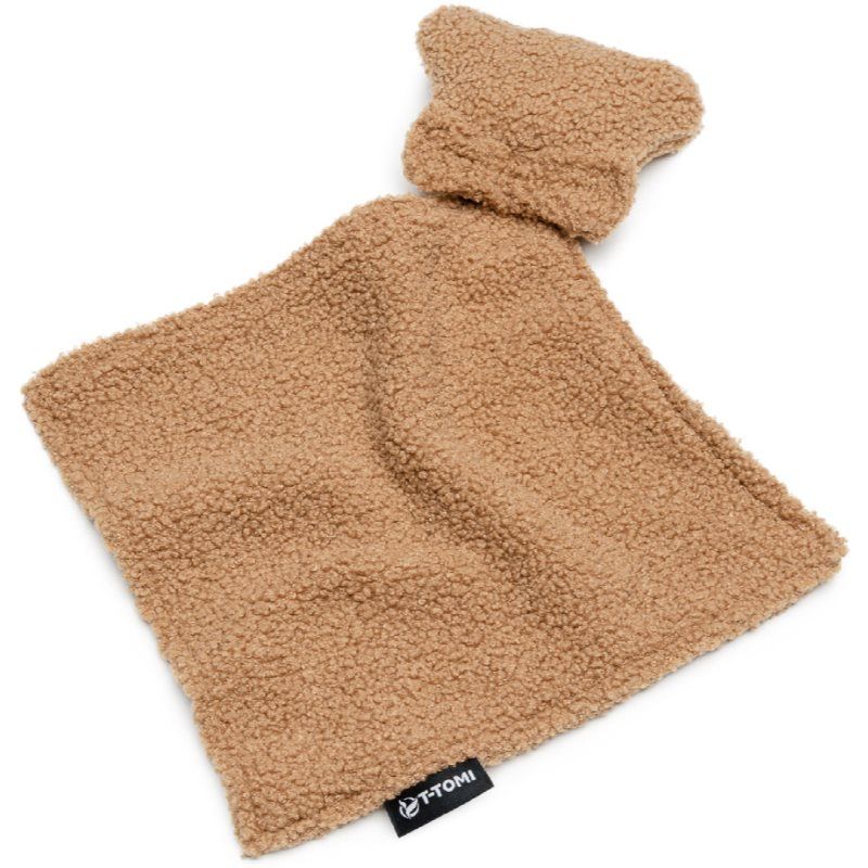 T-TOMI TEDDY Cuddle Cloth uniriepu Brown 25 x 25 cm 1 kpl