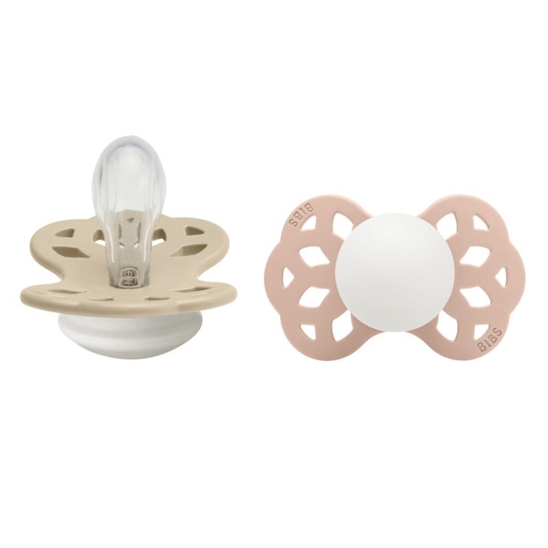 BIBS Pacifier Infinity Silicone Size 1 Symmetrical 2 kpl – Vanill