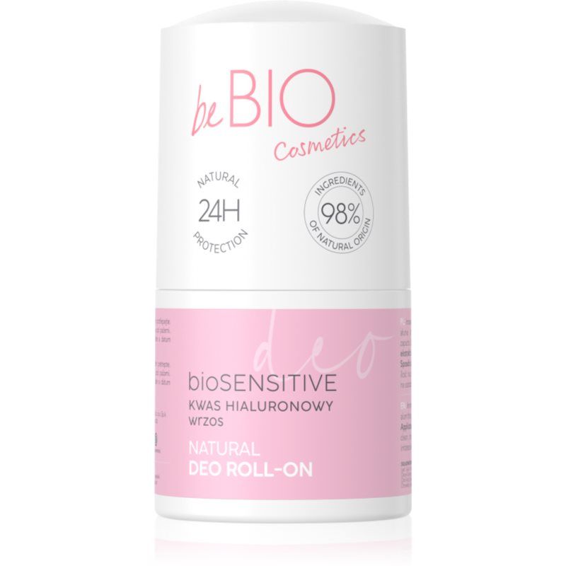 beBIO Hyaluro bioSensitive roll-on-deodorantti herkälle iholle 50 ml