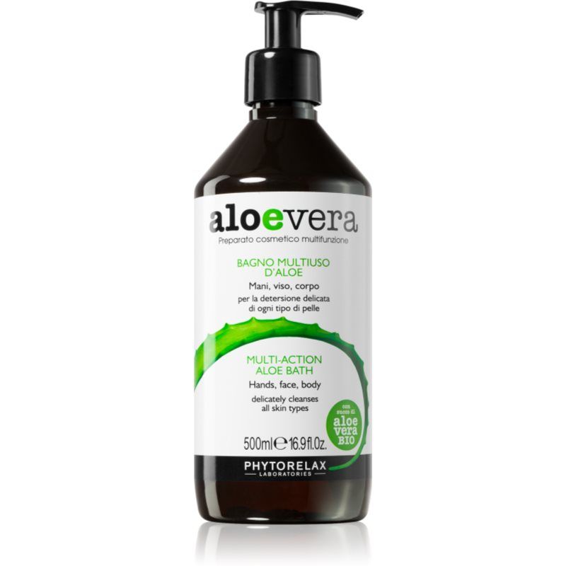 Phytorelax Laboratories Aloe Vera yleiskäyttöinen nestesaippua vartalolle ja kasvoille 500 ml