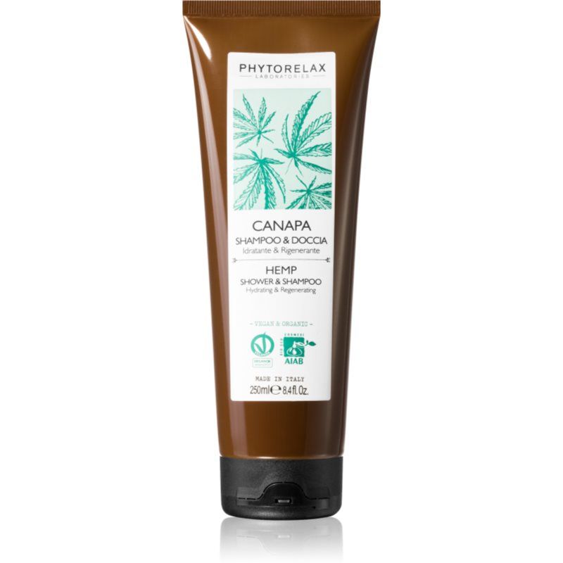 Phytorelax Laboratories Hemp suihkushampoo elvyttävä vaikutus 250 ml