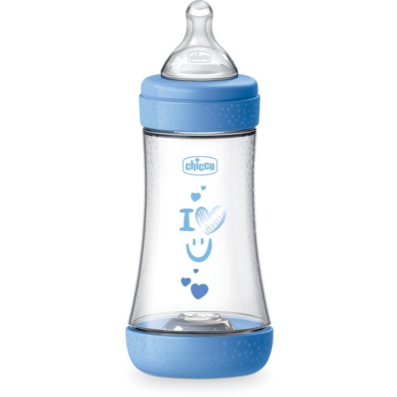 Chicco Perfect 5 tuttipullo 2 m+ Medium Flow Blue 240 ml