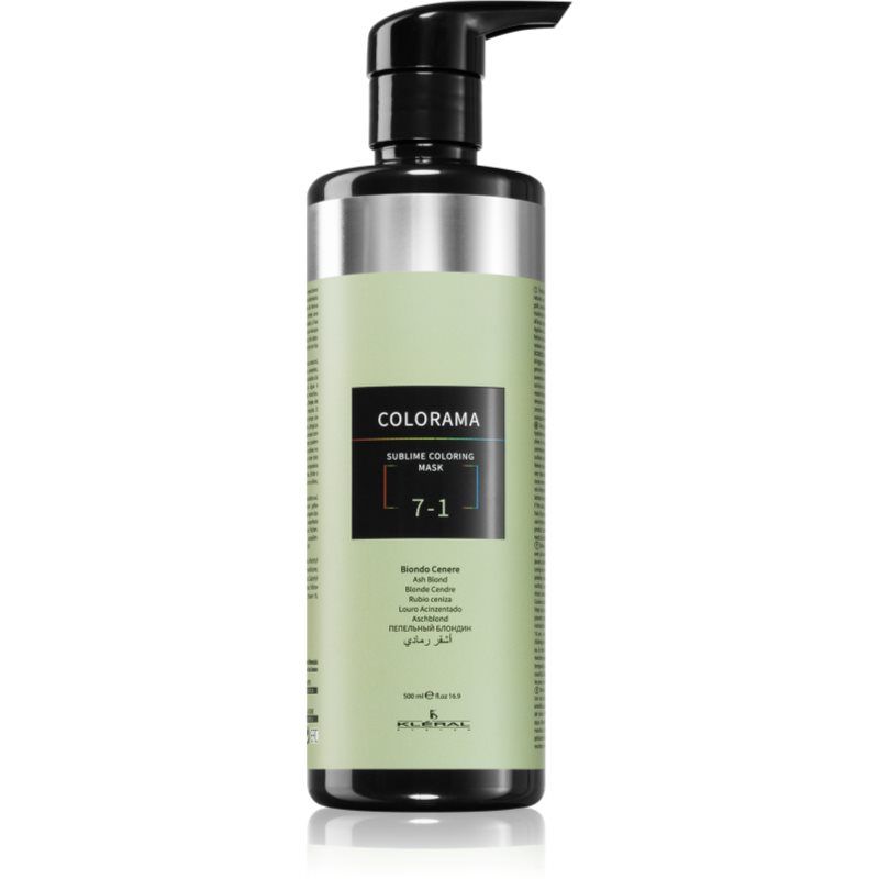Kléral system Colorama värinaamio kaikille hiustyypeille Ash Blond 7.1 500 ml