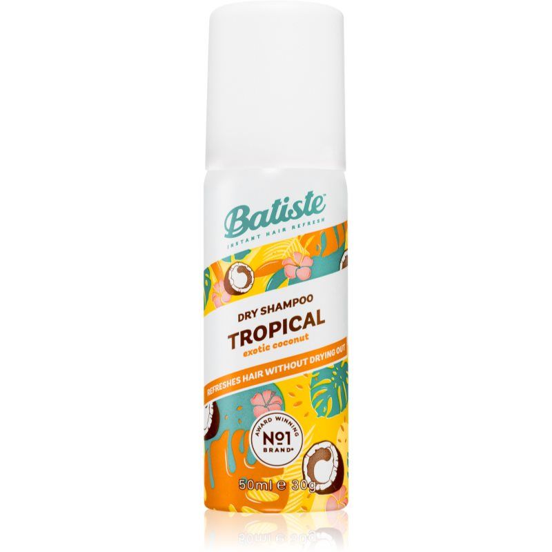 Batiste Tropical Exotic Coconut kuivashampoo matkapakkaus 50 ml