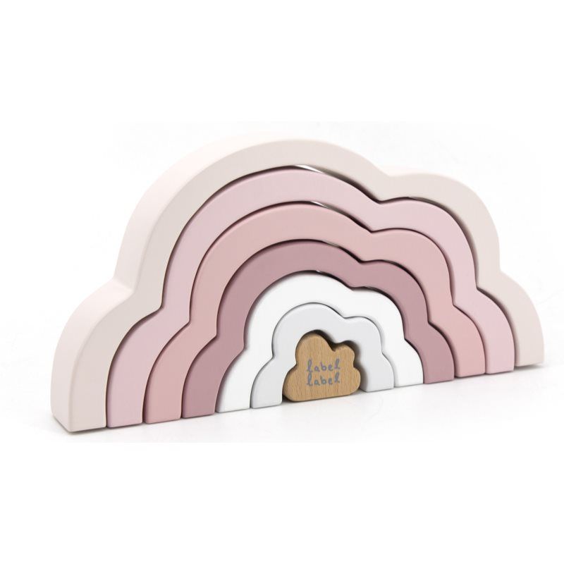 Label Label Rainbow Puzzle Cloud sateenkaarilelu Pink 1 kpl