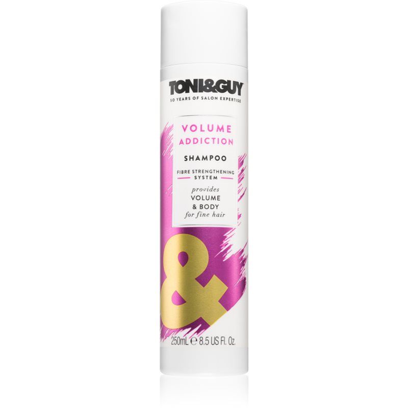 TONI&GUY Volume Addiction volyymia antava shampoo hennoille hiuksille 250 ml