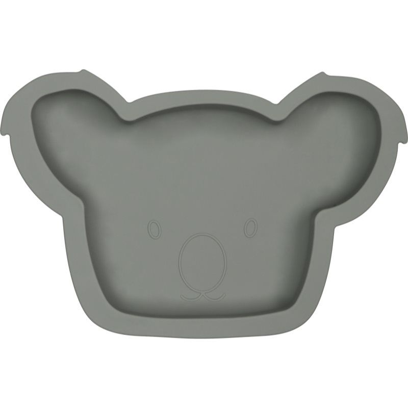 Tryco Silicone Plate Koala lautanen Olive Gray 1 kpl