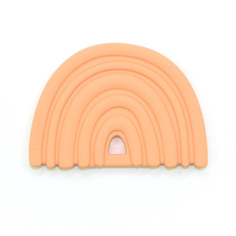 O.B Designs Rainbow Teether purulelu Peach 3m+ 1 kpl