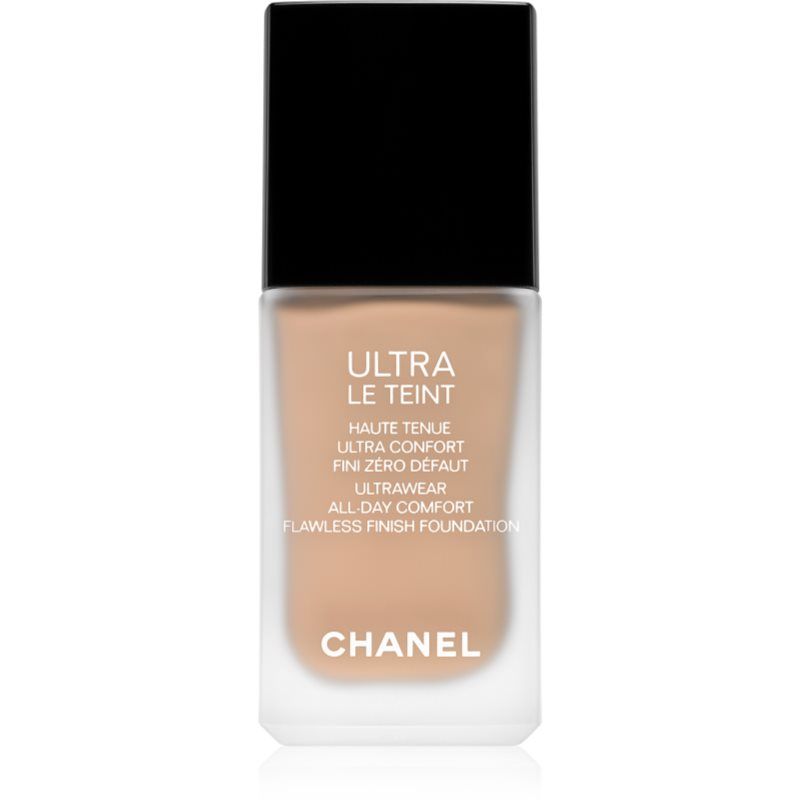 Chanel Ultra Le Teint Flawless Finish Foundation pitkäkestoinen mattapinnan antava meikkivoide ihon sävyn tasoittamiseen sävy BR42 30 ml