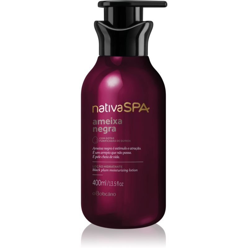 oBoticário Nativa SPA Black Plum kosteuttava vartalomaito 400 ml