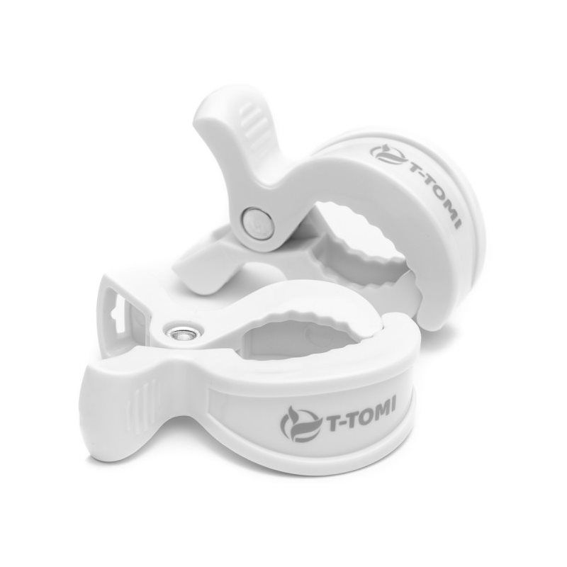 T-TOMI Clip tuttiklipsi White 2 kpl