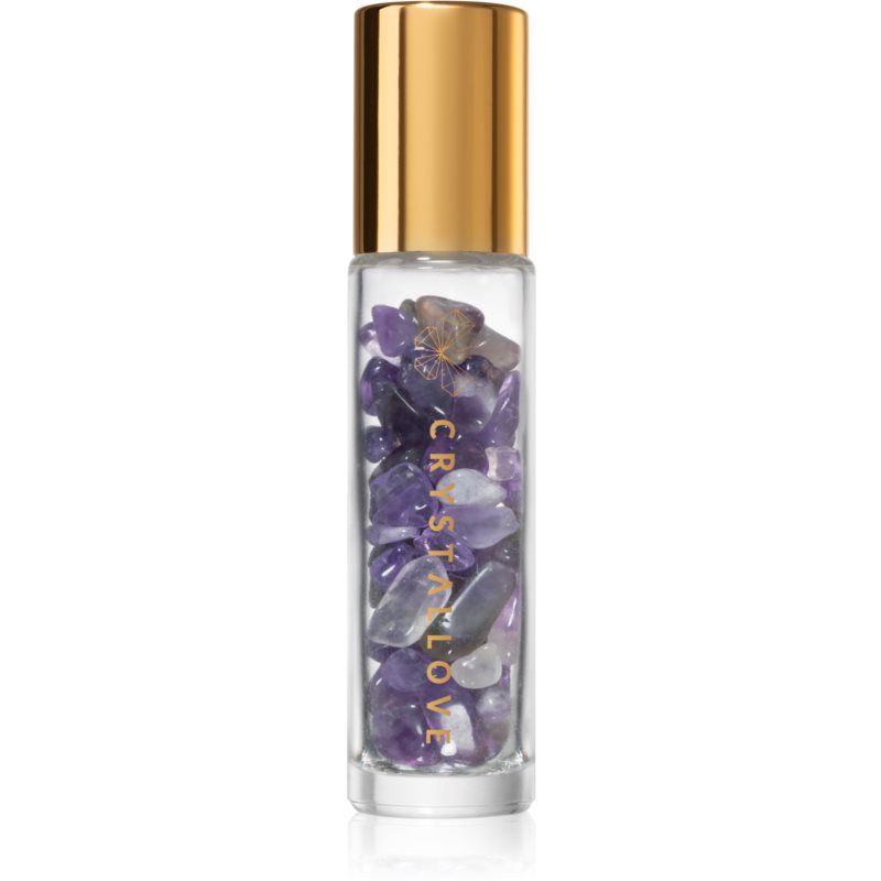 Crystallove Amethyst Oil Bottle kristalleja sisältävä roll-on täytettävä 10 ml