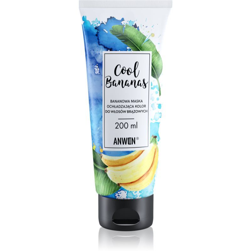 Anwen Cool Bananas värinaamio ruskeille ja tummille hiussävyille 200 ml