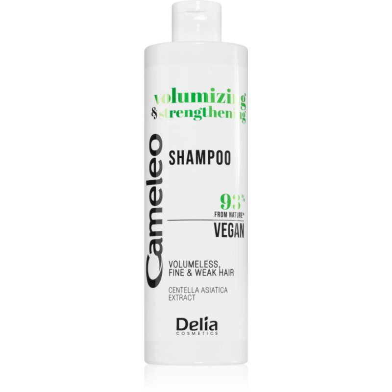 Delia Cosmetics Cameleo Volume & Strengthening volyymishampoo hennoille hiuksille 400 ml