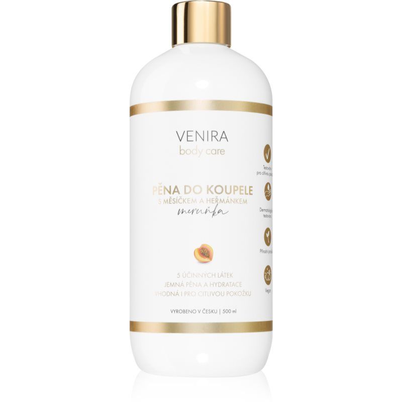 Venira Bath Foam with Calendula and Chamomile kylpyvaahto Apricot 500 ml
