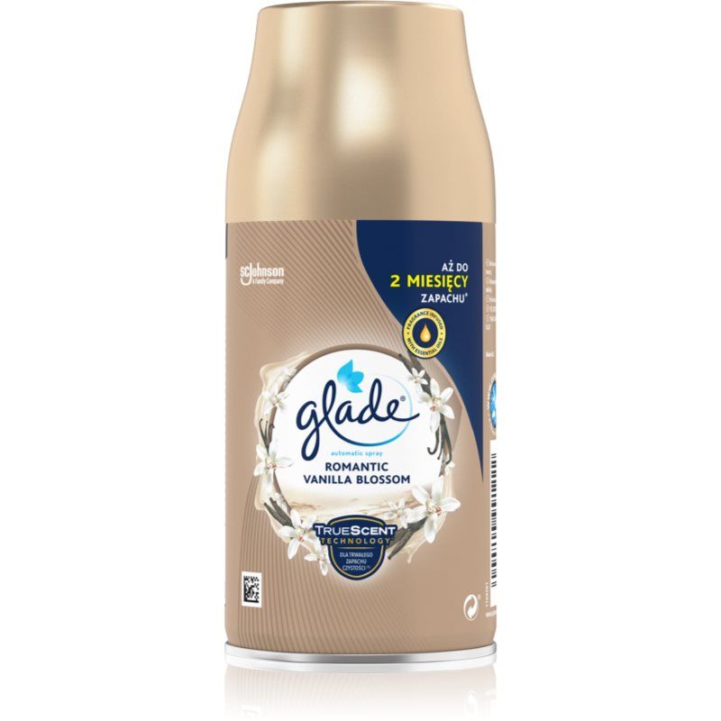 GLADE Romantic Vanilla Blossom automaattinen ilmanraikastin täyttöpakkaus 269 ml
