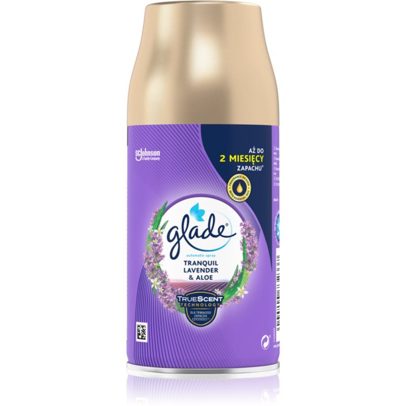 GLADE Tranquil Lavender & Aloe automaattinen ilmanraikastin täyttöpakkaus 269 ml