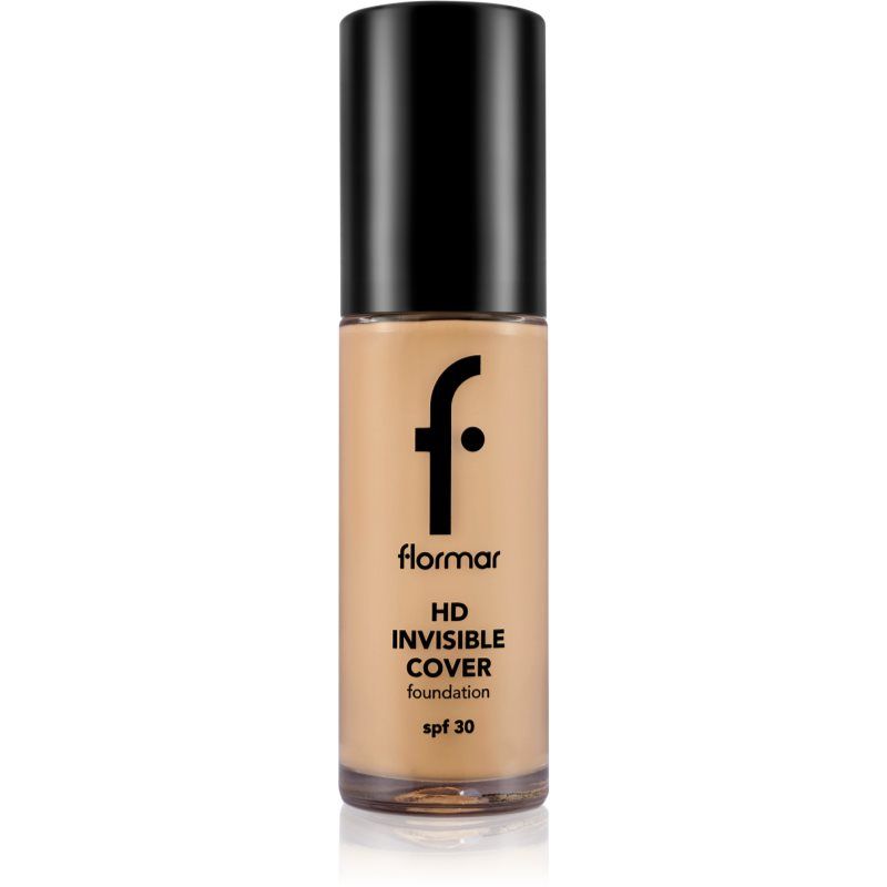 flormar HD Invisible Cover Foundation kevyt kirkastava meikkivoide SPF 30 sävy 80 Soft Beige 30 ml