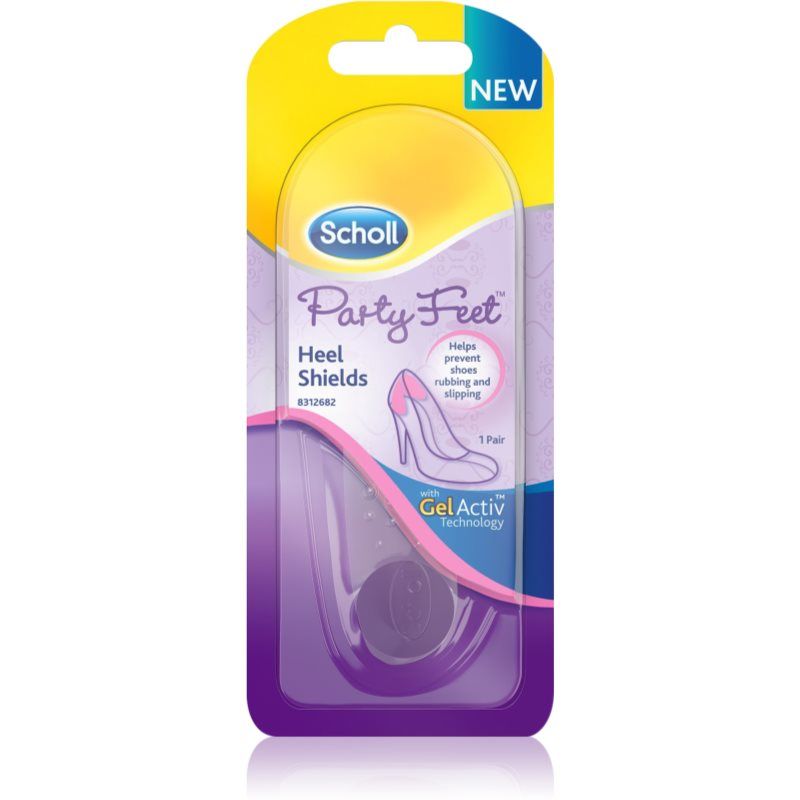 Scholl Party Feet Heel Shields geelityynyt kantapäille 2 kpl