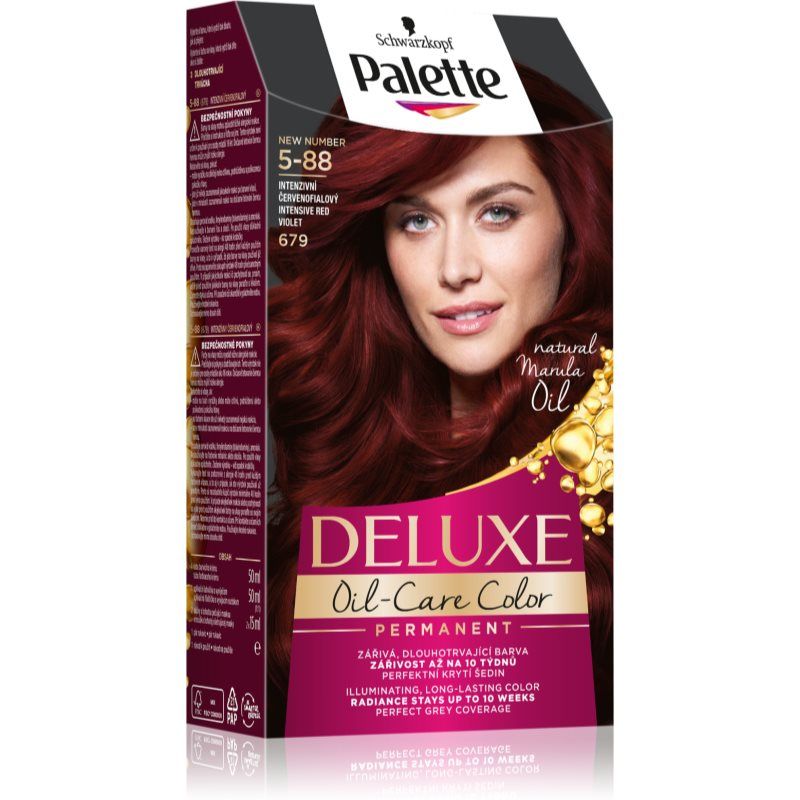 Schwarzkopf Palette Deluxe kestohiusväri sävy 5-88 679 Intensive Red Violet 1 kpl