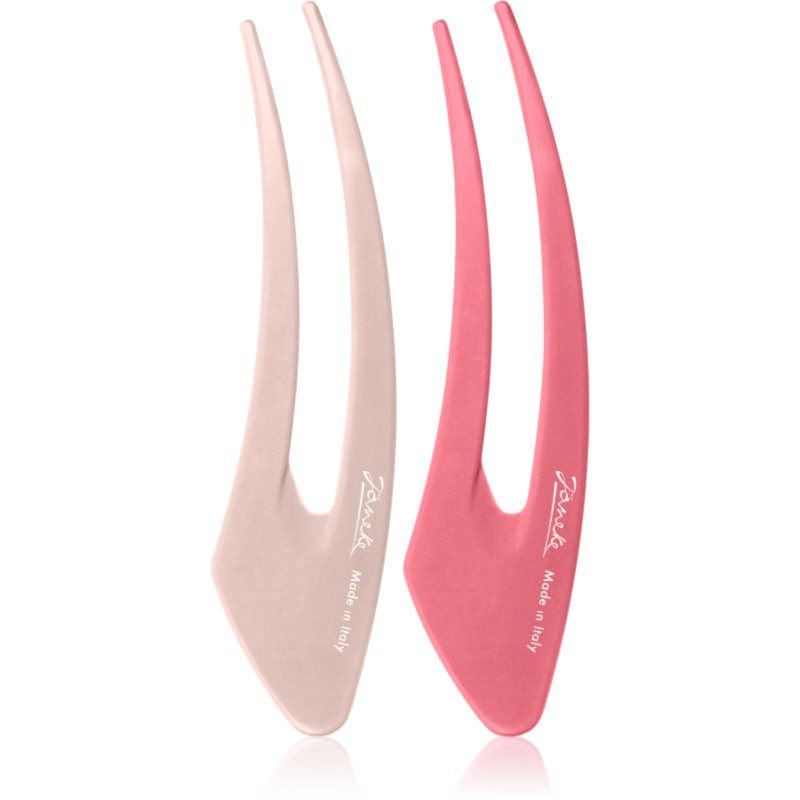 Janeke Hair Clip hiussoljet Pink 2x15 cm