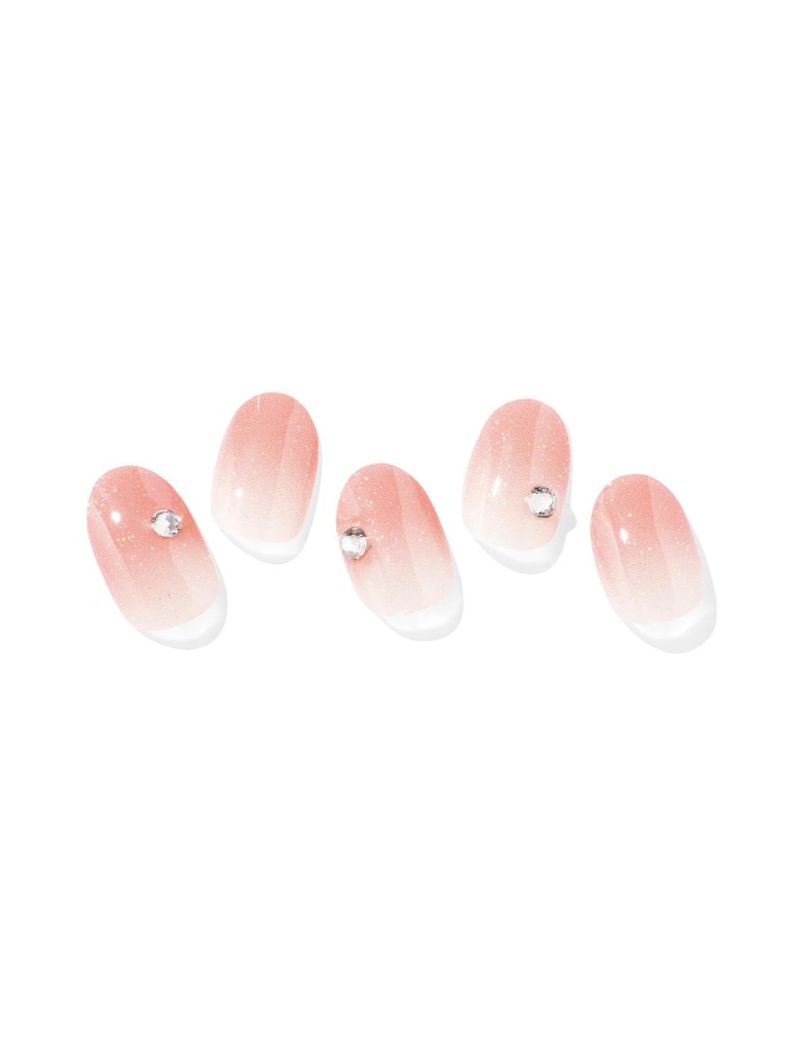 ohora Semi Cured Gel Nail Strips N Coral Sunset