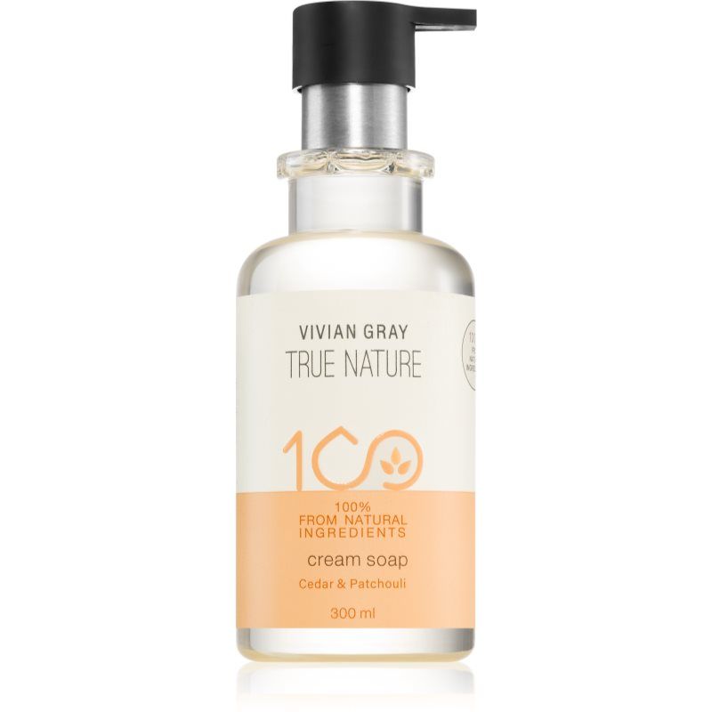 Vivian Gray True Nature Cedar & Patchouli ravitseva voidemainen saippua 300 ml