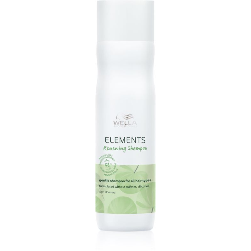 Wella Professionals Elements Renewing uudistava shampoo hiusten kiiltoa ja pehmeyttä lisäävä 250 ml
