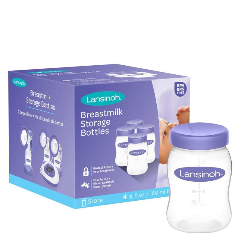 Lansinoh Breast Milk Storage Bottles 160 ml 4 kpl