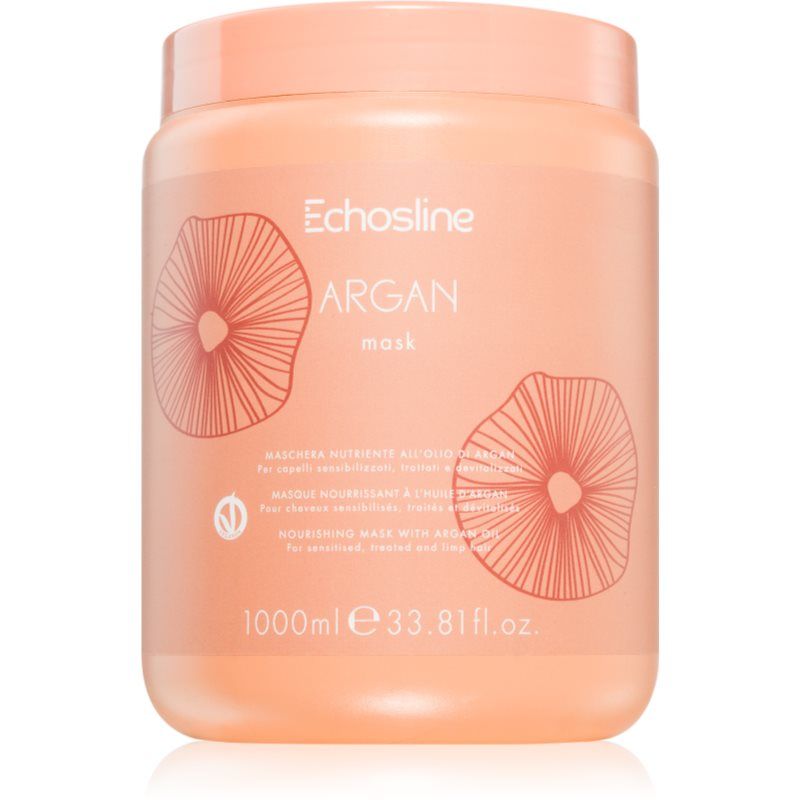 Echosline Argan mask ravitseva naamio sileille ja kiiltäville hiuksille sisältää arganöljyä 1000 ml