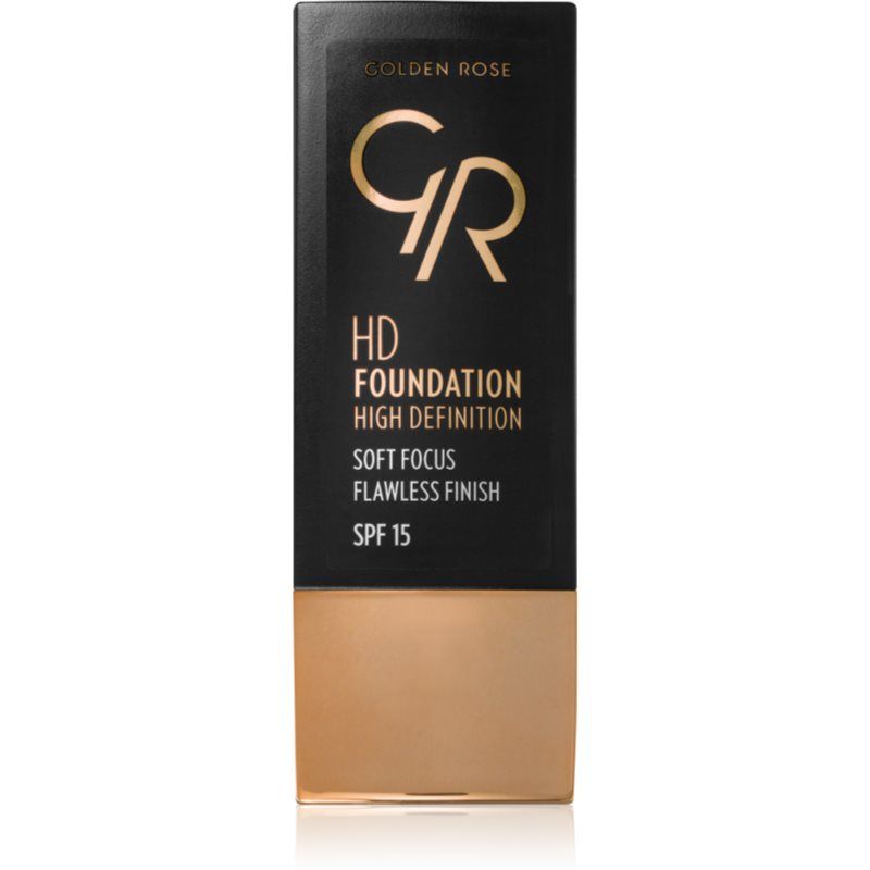 Golden Rose High Definition kosteuttava meikkivoide SPF 15 sävy 102 Ivory 30 ml