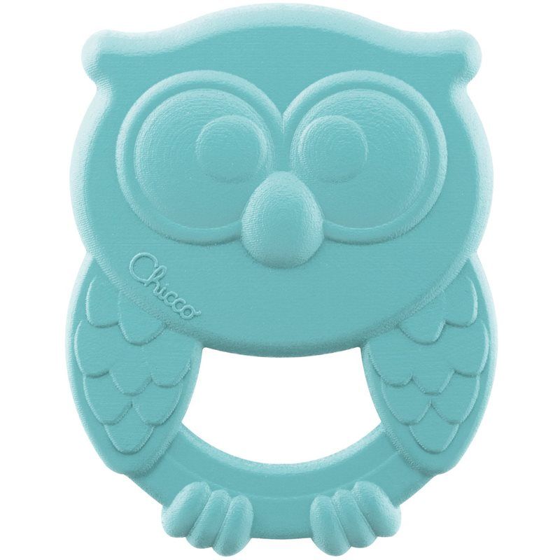 Chicco Eco+ Owly Teether purulelu Blue 3 m+ 1 kpl