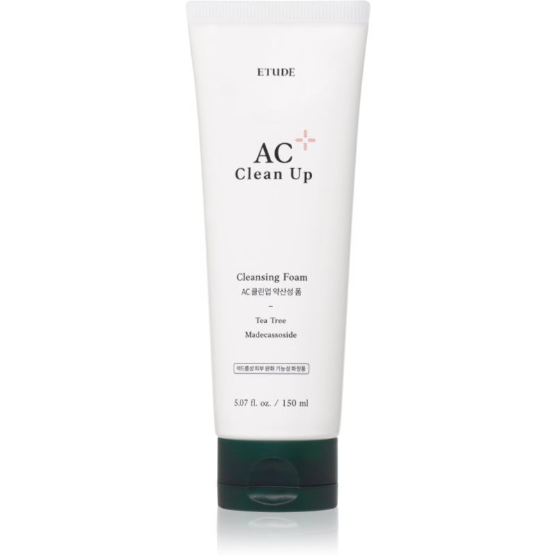 ETUDE AC Clean Up Cleansing Foam puhdistusvaahto ongelma- ja akneiholle 150 ml