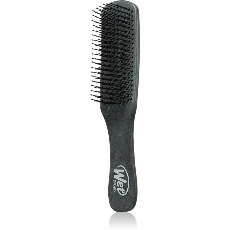 Wet Brush Detangler Brown Leather hiusharja miehille Black 1 kpl