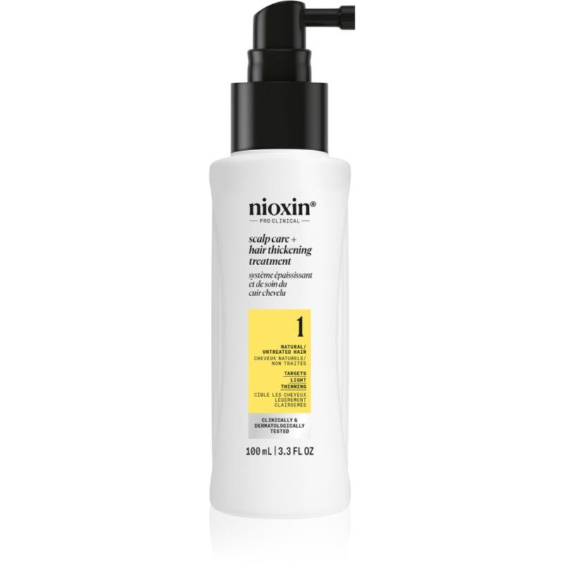 Nioxin System 1 Scalp + Hair Thickening Treatment seerumi hiuksia tuuheuttava ja katkeilulta suojaava 100 ml