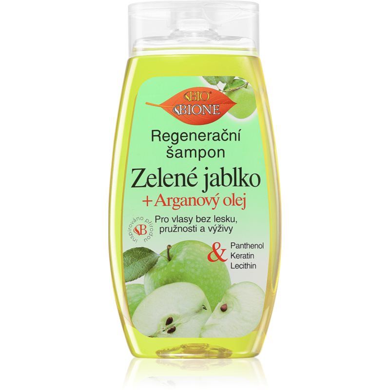 Bione Cosmetics Green Apple + Argan Oil elvyttävä shampoo 260 ml