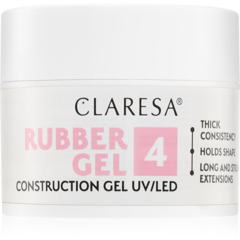 Claresa Rubber Gel Construction Gel UV/LED pidentävä geelikynsilakka sävy 04 45 g
