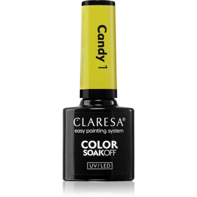 Claresa SoakOff UV/LED Color Candy geelikynsilakka sävy 1 5 g