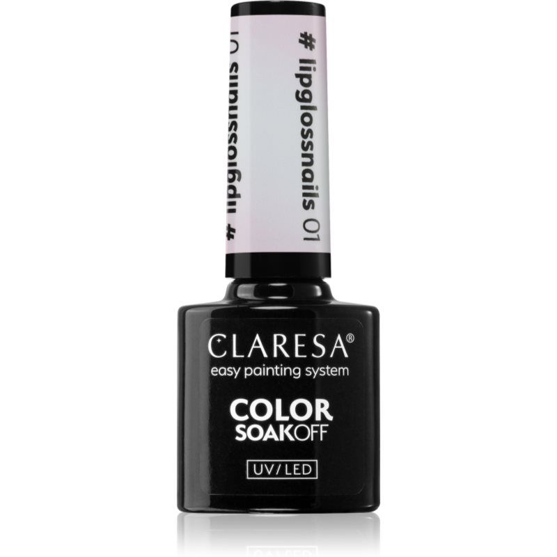Claresa SoakOff UV/LED Color #lipglossnails geelikynsilakka sävy 01 5 g